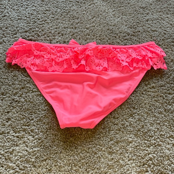 Pink Ruffled Swimsuit Bottom - Picture 4 of 7
